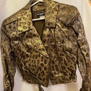 Begedor Metallic Animal Moto Jacket